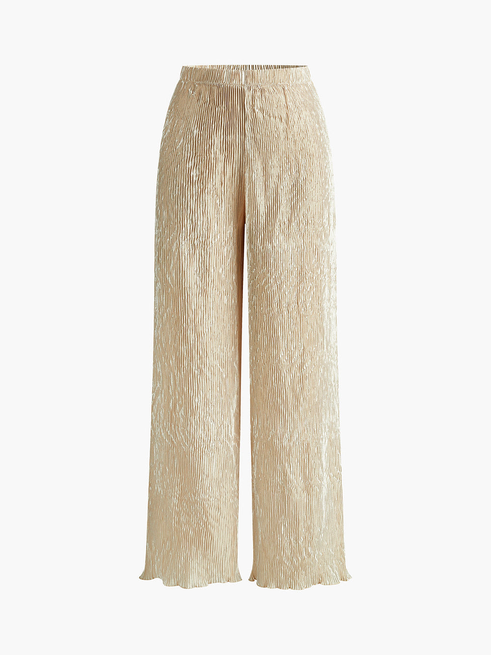 Juvina - Crop Top Met Wijd Uitlopende Broek
