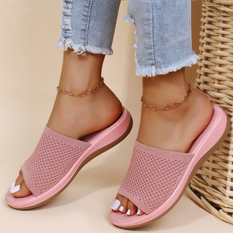 Kathrinne - Comfortabele en Ademend Zomer Orthopedische Slippers voor Vrouwen