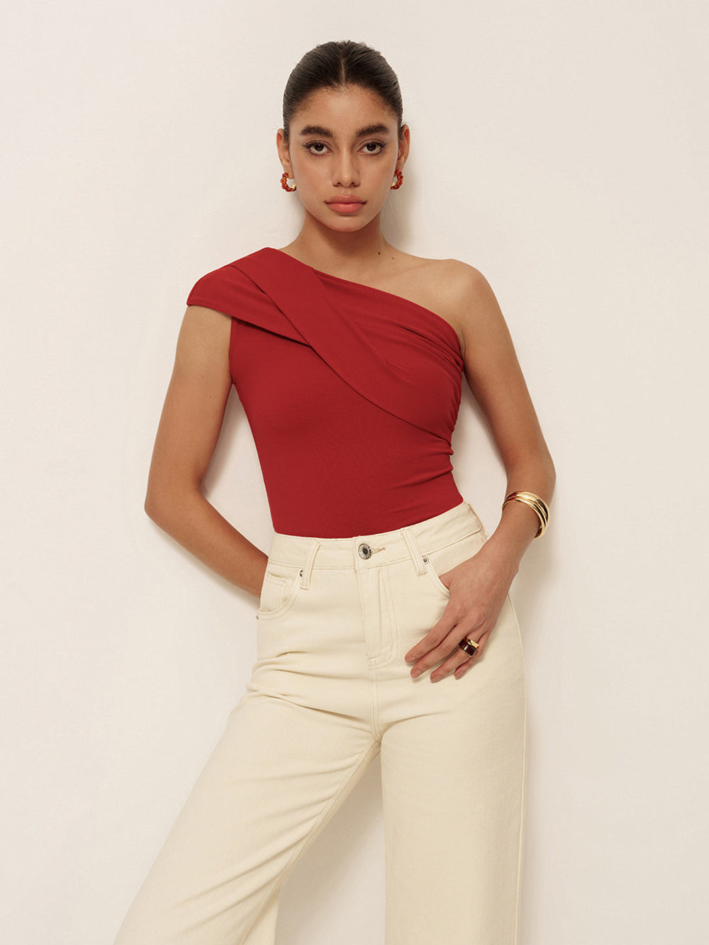 Katria - Mouwloze Jersey Top