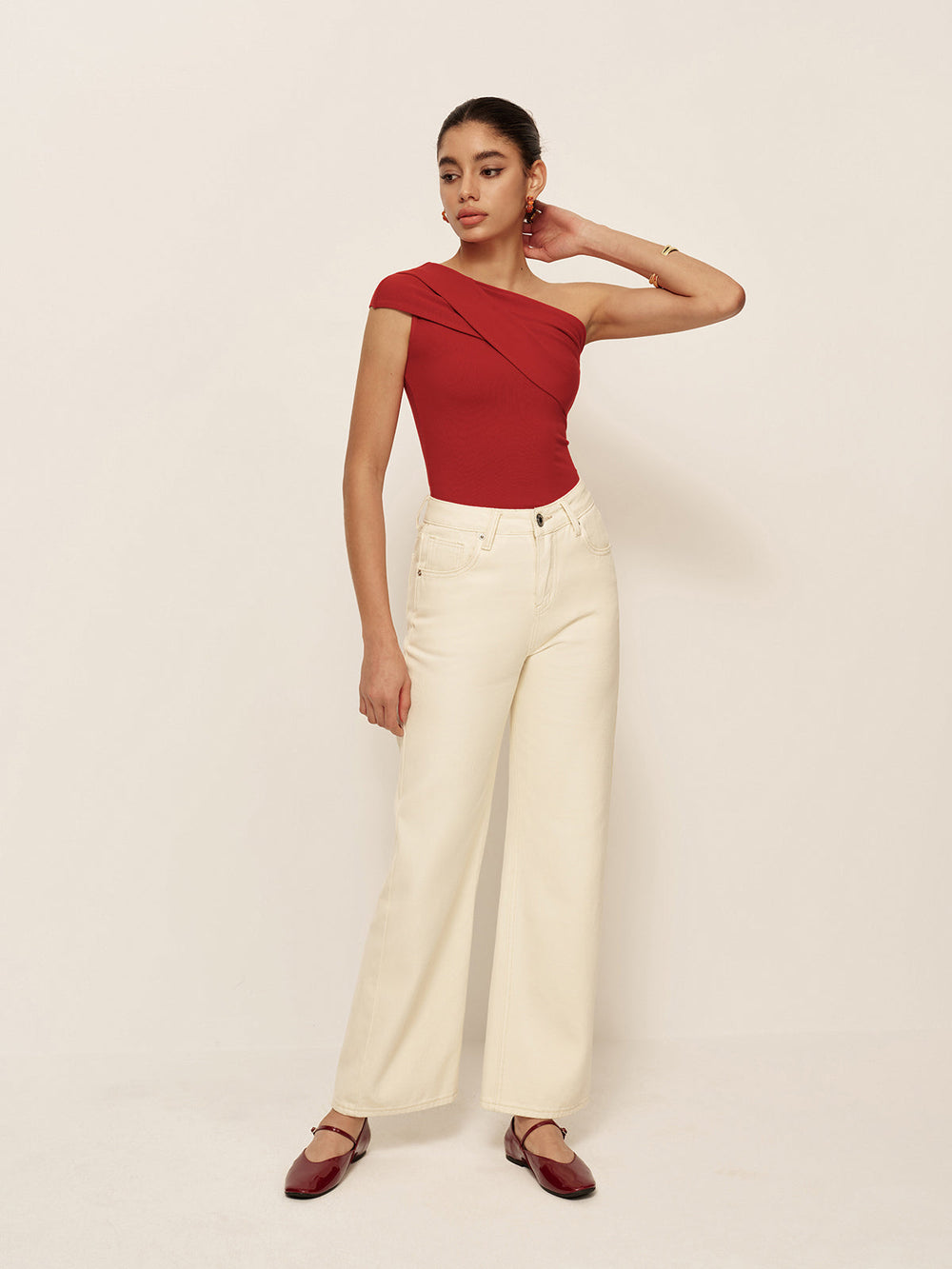 Katria - Mouwloze Jersey Top