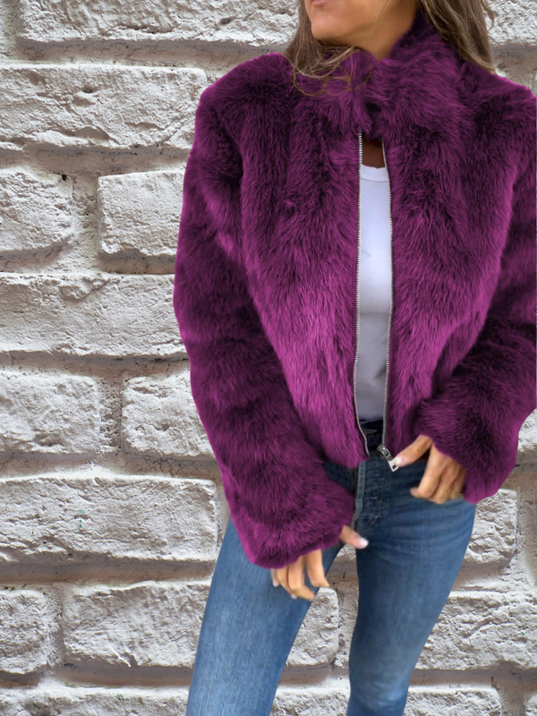 Kaye premium faux jas | Luxe damesjas van nep-mink bont met elegante pasvorm