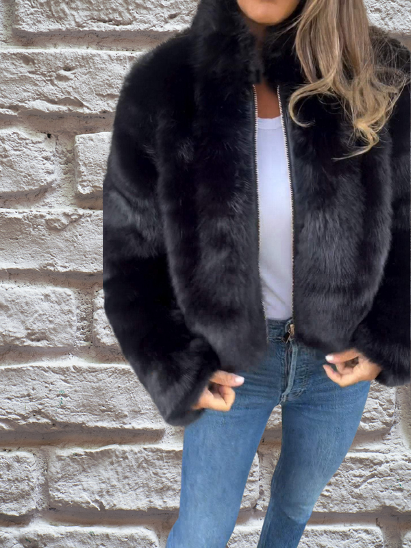 Kaye premium faux jas | Luxe damesjas van nep-mink bont met elegante pasvorm