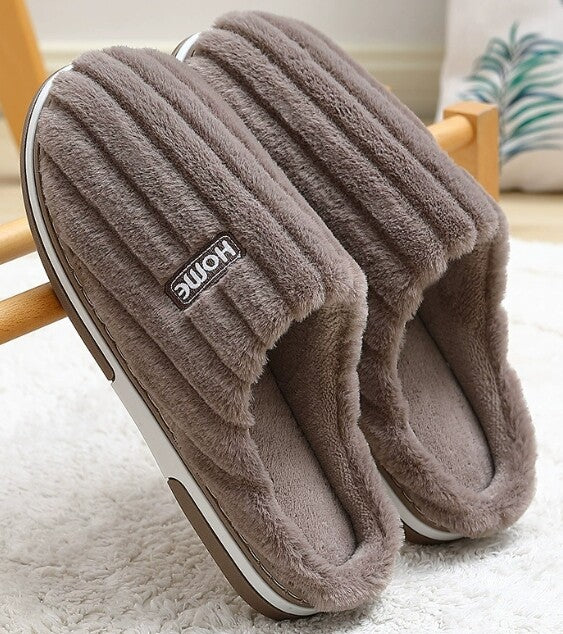 Ribstof Pantoffels | Dames huisslippers met zachte voering en antislipzool – warm & comfortabel