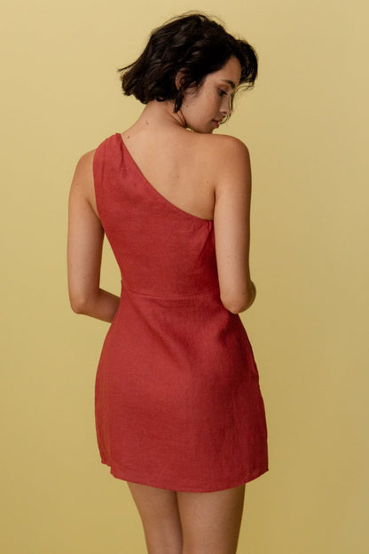 Lielle - Elegante en Comfortabele One Shoulder Jurk