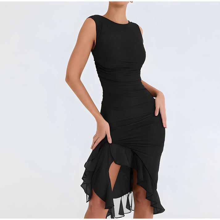 Lily - Chic Midi Jurk voor Formele Gelegenheden