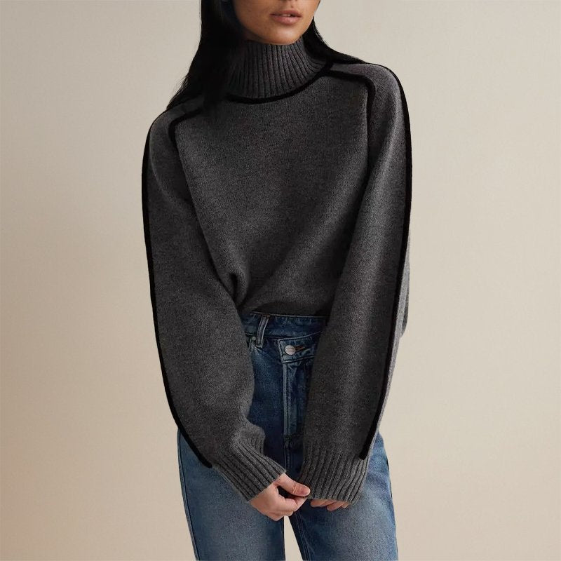 Chayenne Coltrui Dames | Warme Trui met Color-Block Design