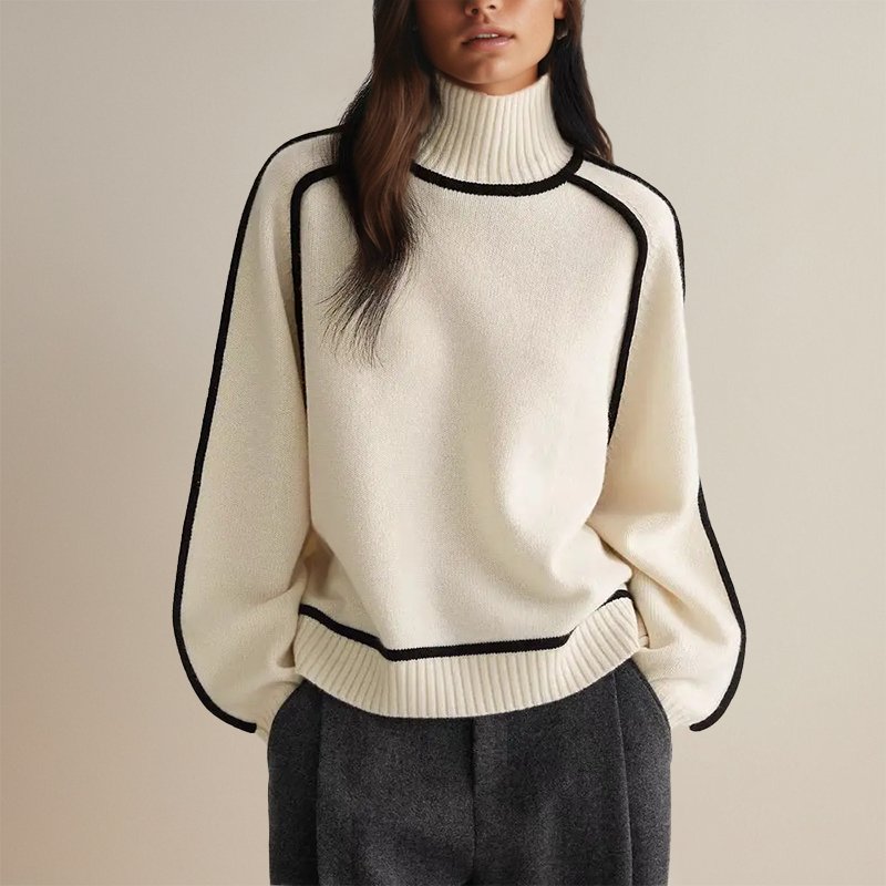 Chayenne Coltrui Dames | Warme Trui met Color-Block Design