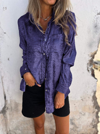 Liv - Metallic Blouse