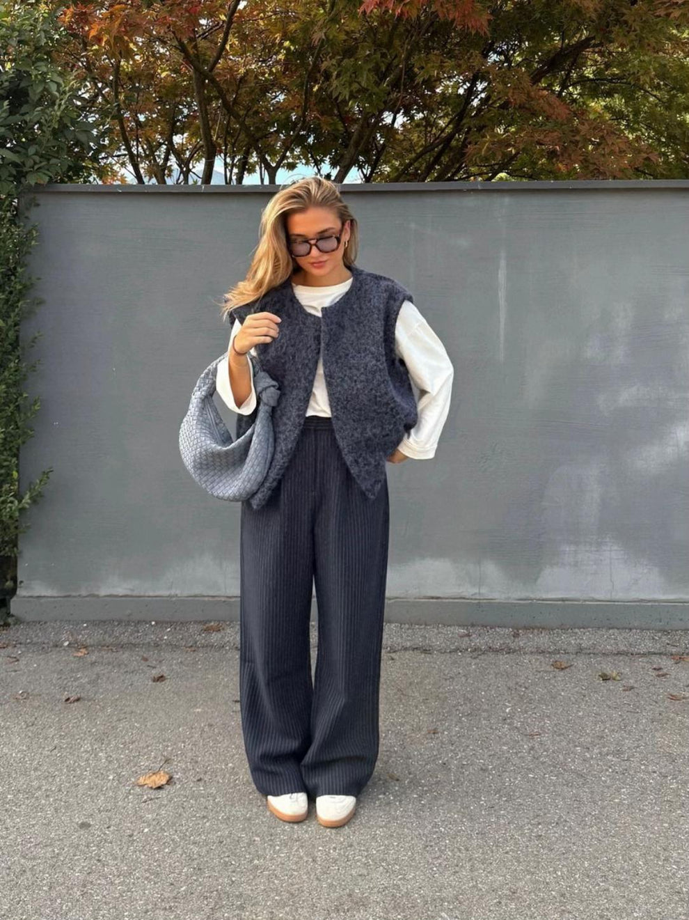 Lolita | Dames vest van luxe mohairmix met ruimvallende pasvorm