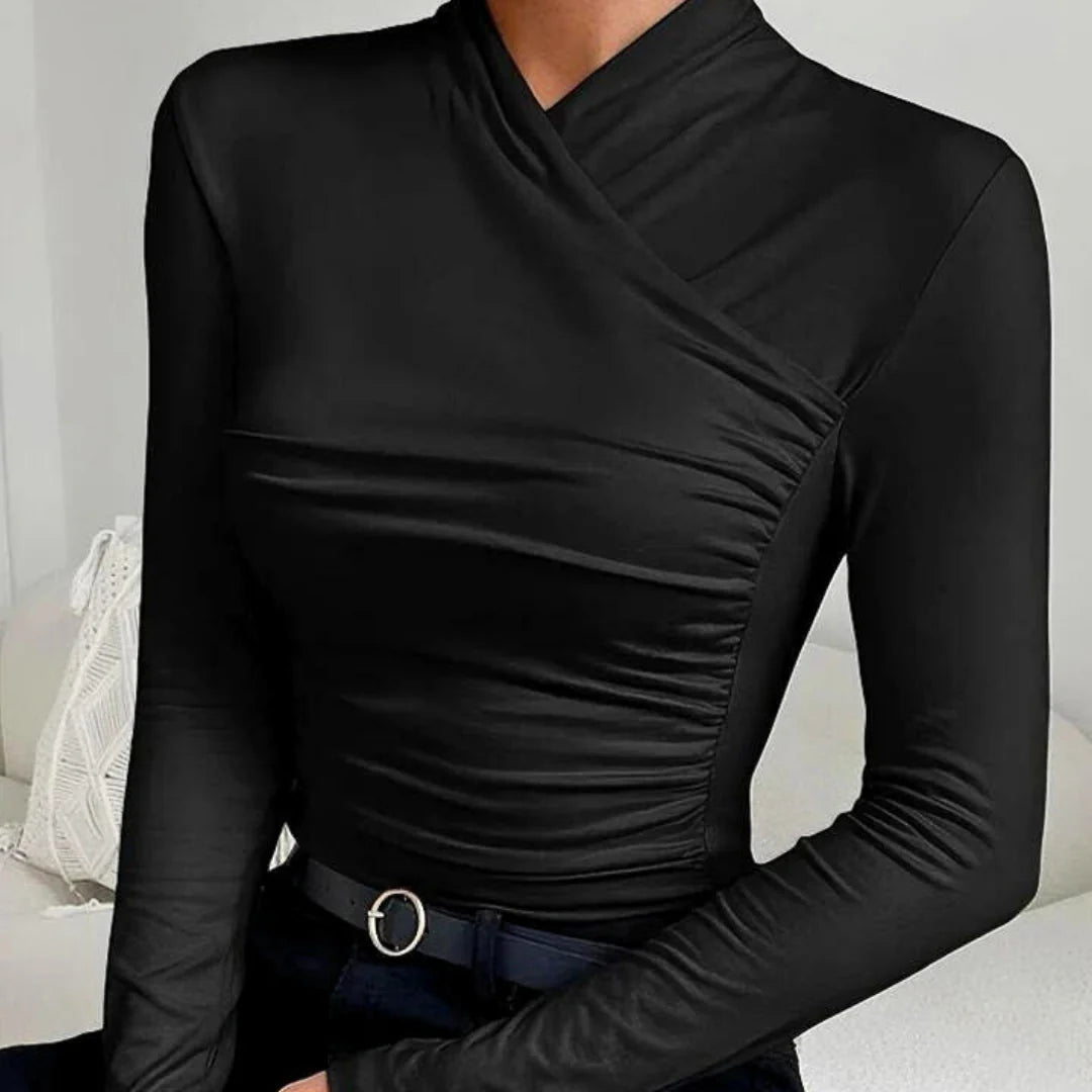 Luxe top met lange mouwen