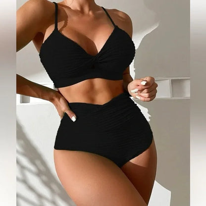 Cecille - Push Up Bikini met Hoge Taille voor de Zomer