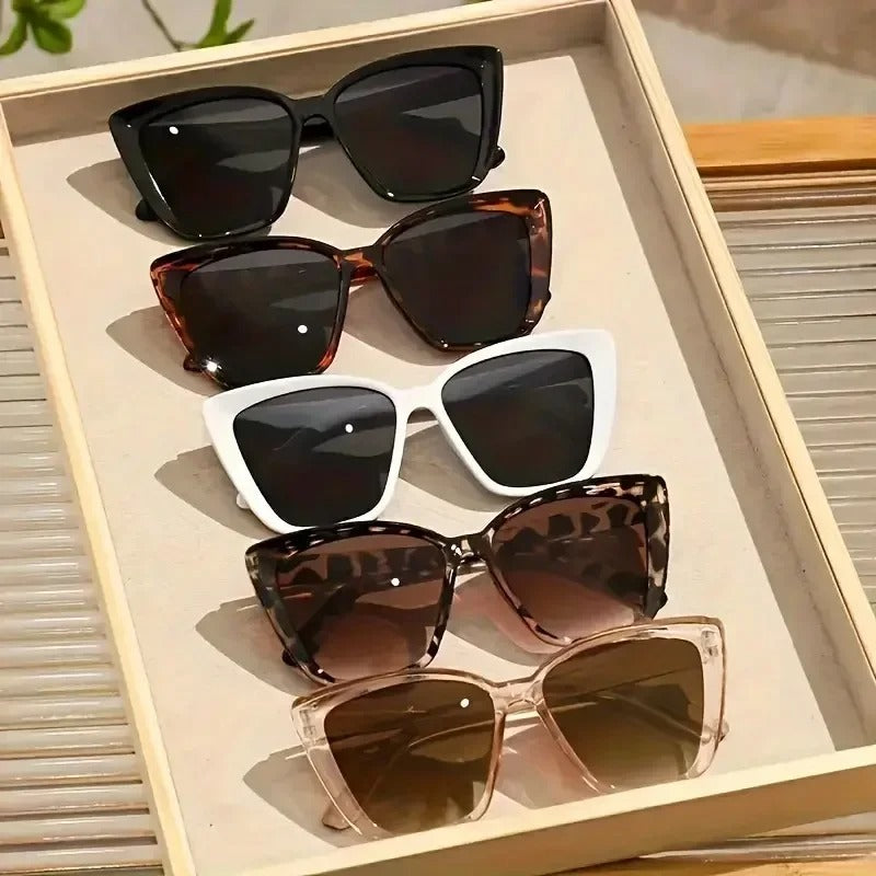 Dames zonnebril met cat-eye design – retro stijl en UV400-bescherming voor een elegante zomerlook