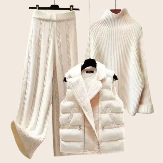 Maris - Blanc gebreide set