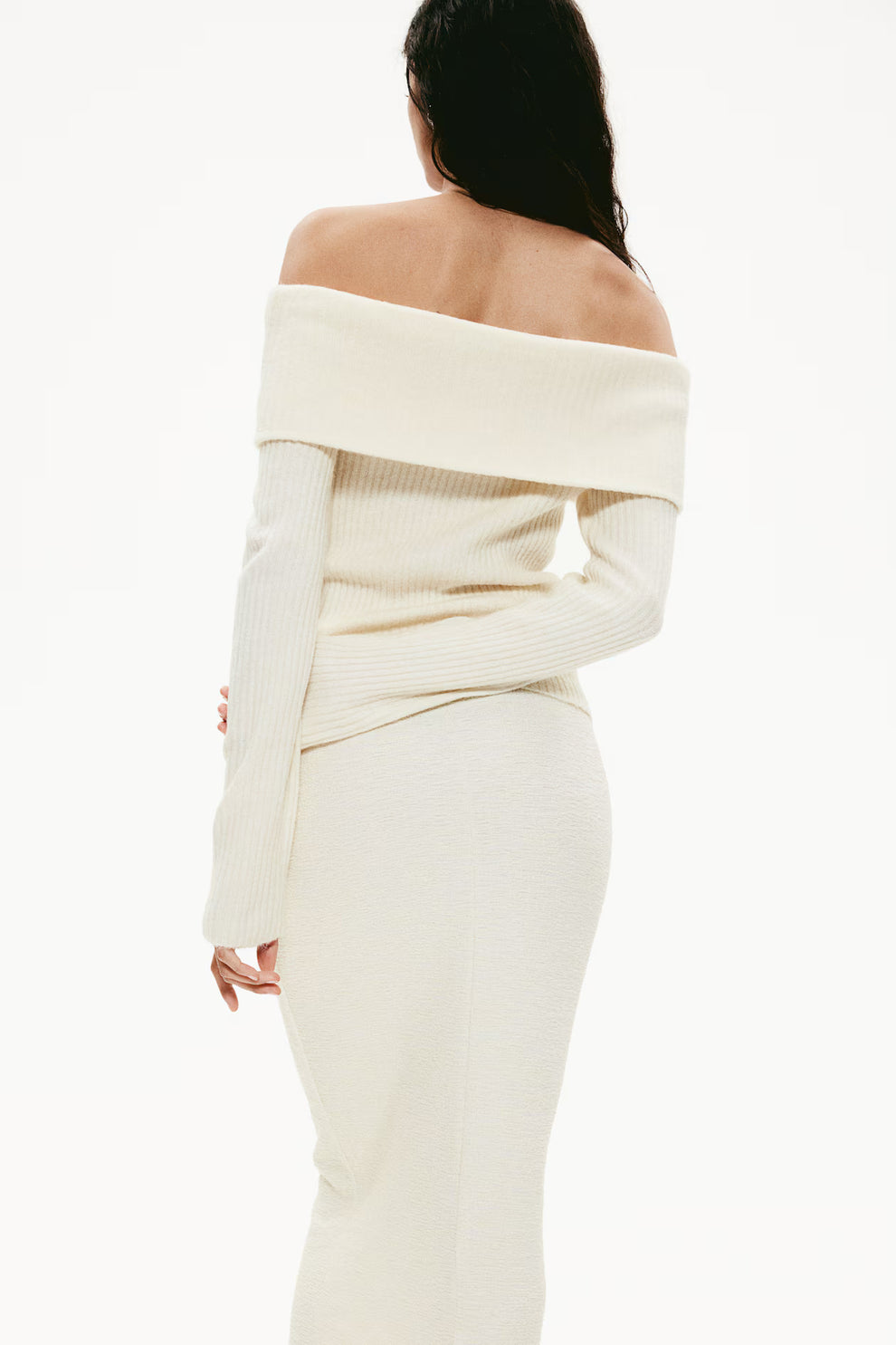 Marjorie - Off-shoulder breiwerk