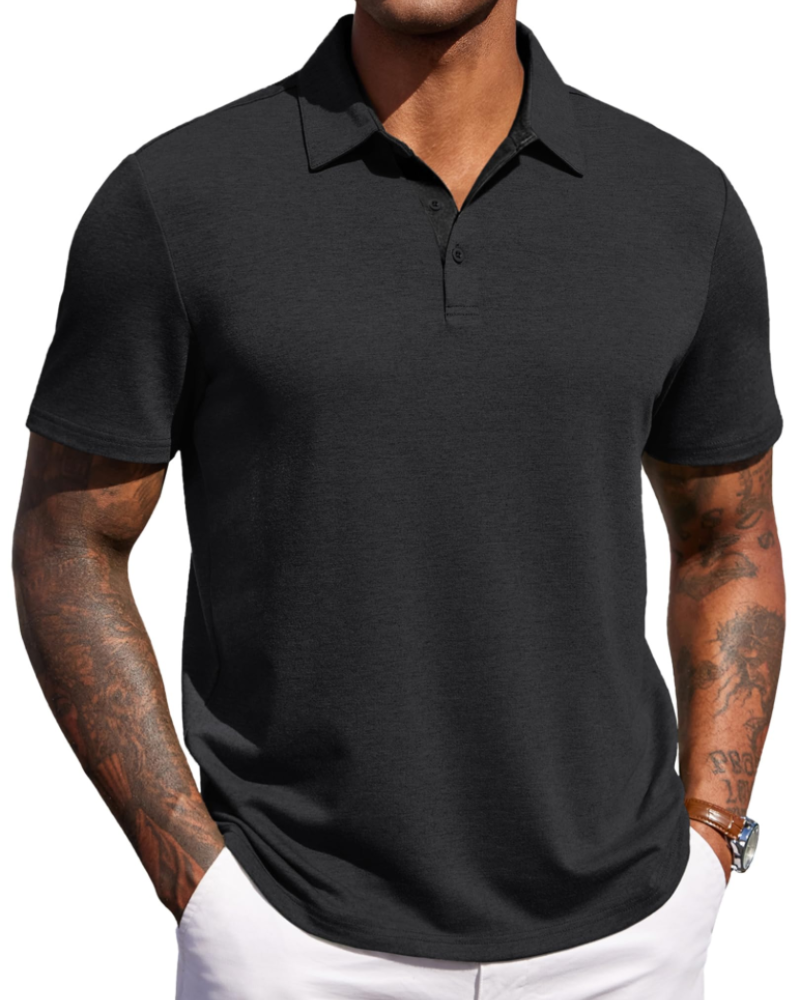 Heren Slim Fit Polo – Casual, Geschikt voor Dagelijks Gebruik, Korte Mouwen