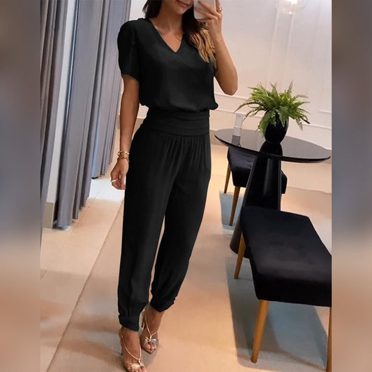 Milana - Stijlvolle Bedrukte Chique Jumpsuit
