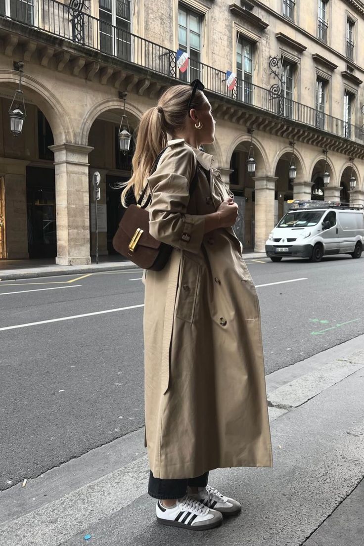 Mina Trenchcoat | Dames Jas met Klassieke Snit – Perfect voor Lente, Herfst & Stijlvolle Dagen