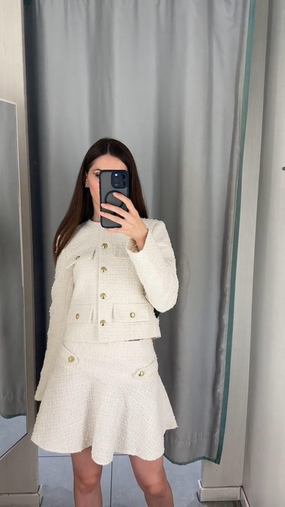 Mirelle Old Money Set | Dames Set met Rok en Top in Luxe Mohairmix