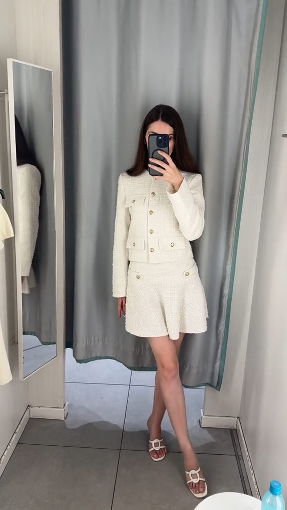 Mirelle Old Money Set | Dames Set met Rok en Top in Luxe Mohairmix