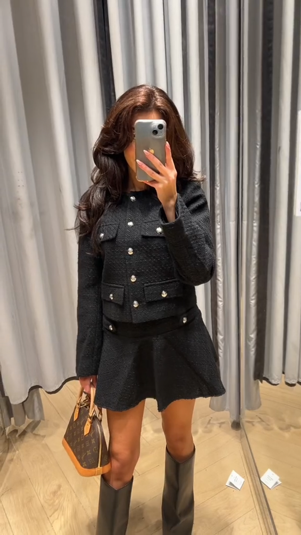 Mirelle Old Money Set | Dames Set met Rok en Top in Luxe Mohairmix