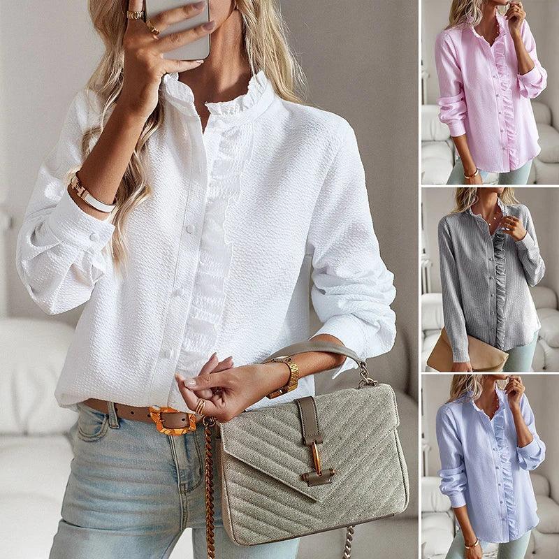 Mitzi - Stijlvolle Ruches Blouse