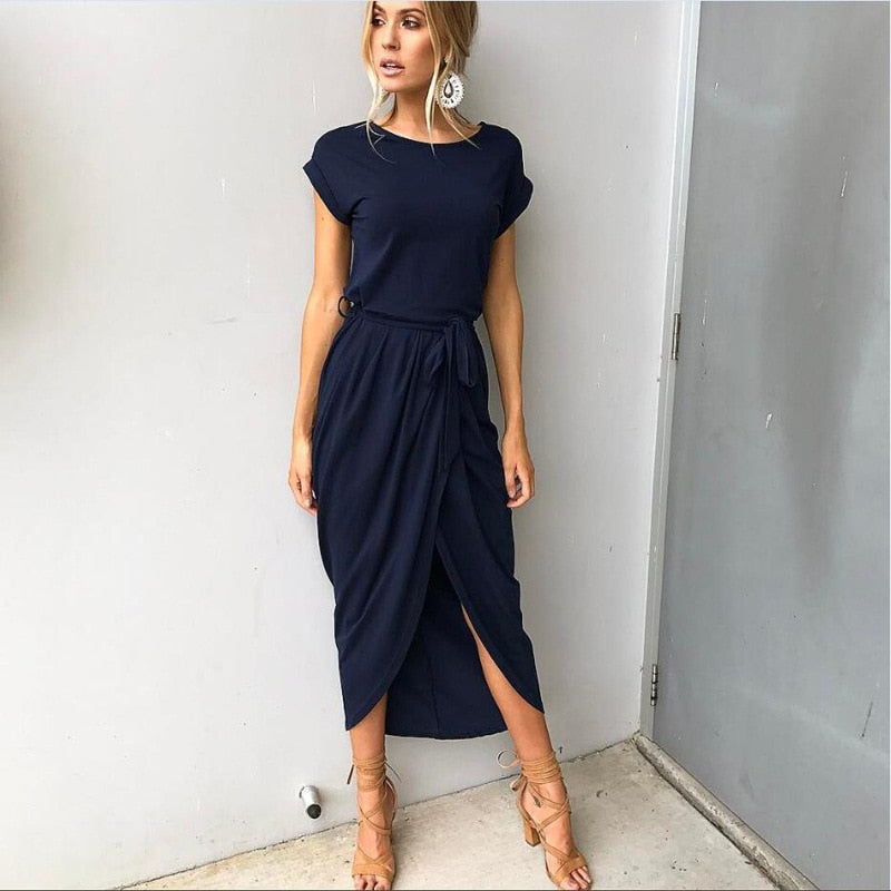 Moira - Lange Jurk Met Split