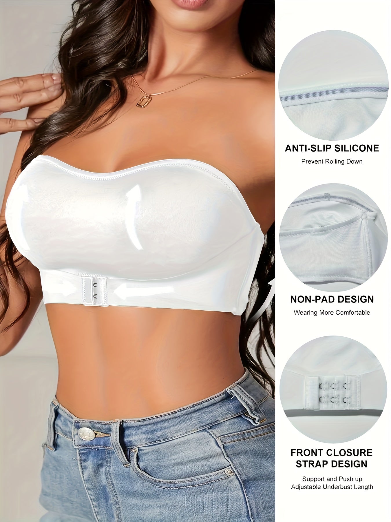Dames Bandeau BH Naadloos – Antislip Sport- en Vrijetijds BH