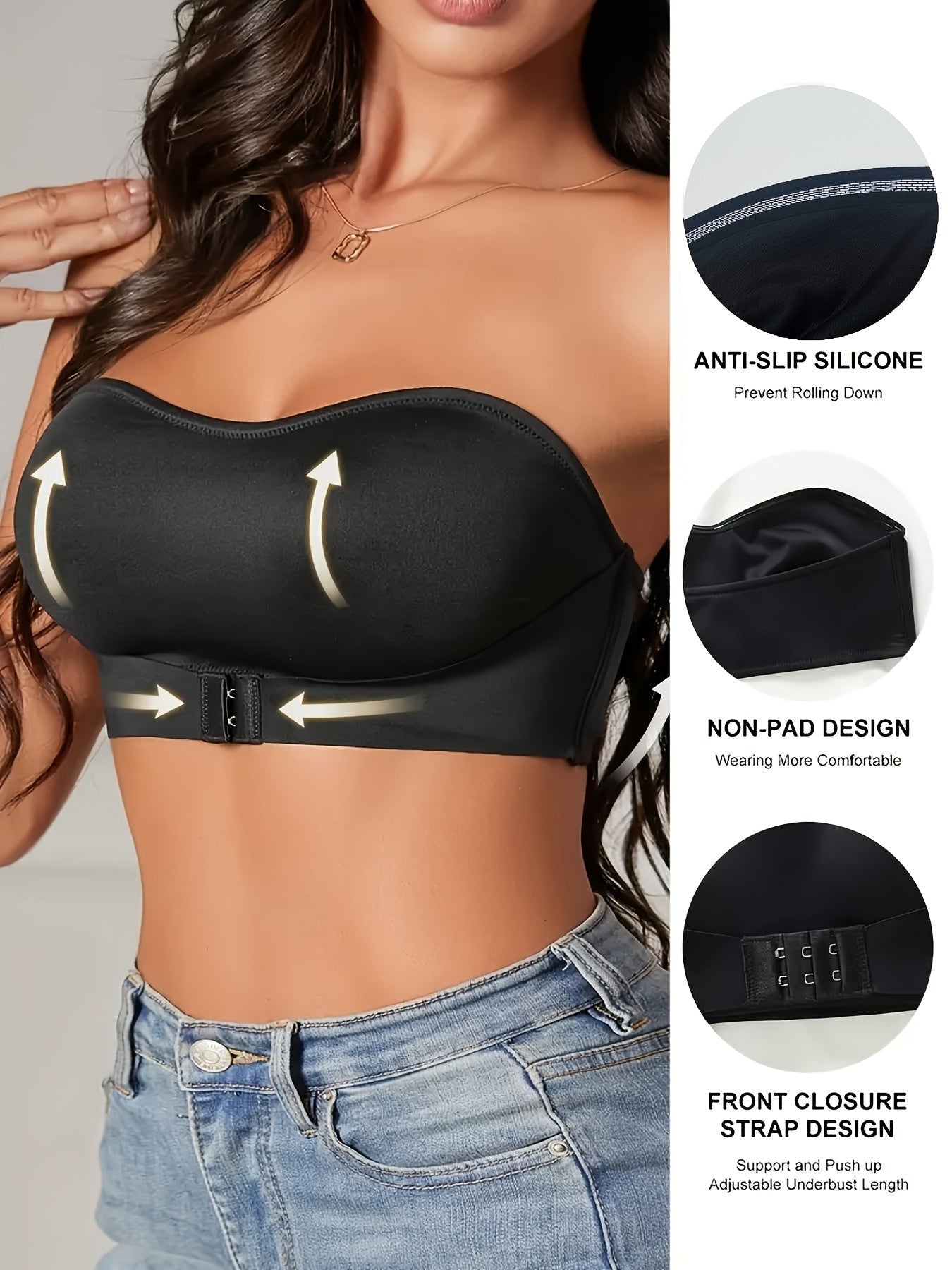 Dames Bandeau BH Naadloos – Antislip Sport- en Vrijetijds BH