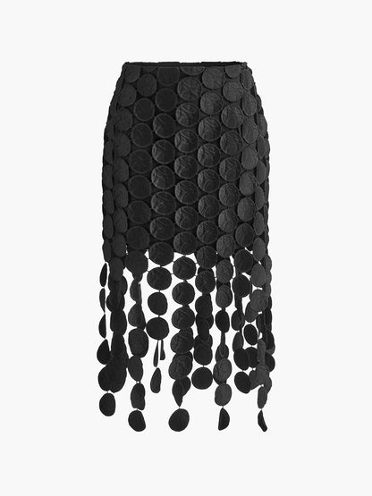Nina - Lasergesneden Multicirkel Dubbellaagse Rok