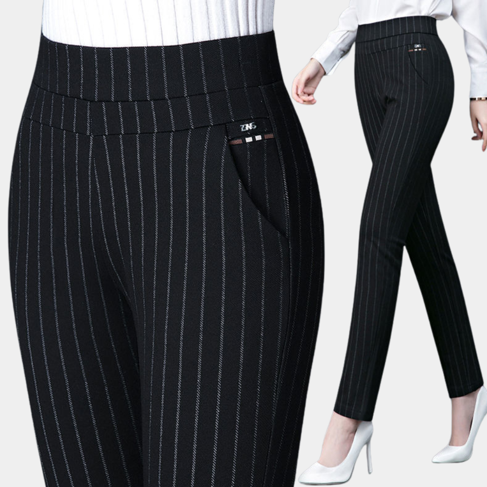 Nola - Stretch broek met hoge taille
