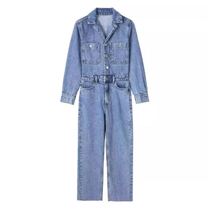 Odalia - Denim Jumpsuit Voor Dames