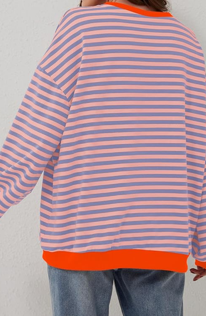 Olivia - Gestreepte oversized Dames trui