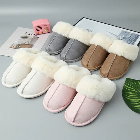 Amelia Pantoffels | Dames warme fluffy pantoffels voor binnen