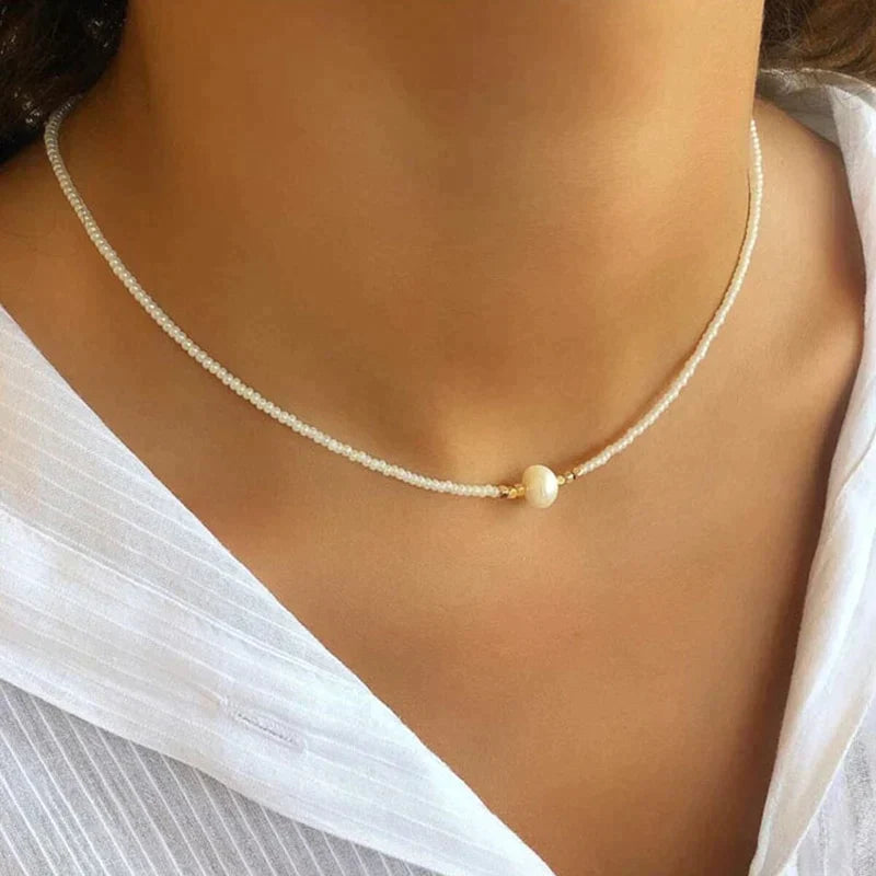 Anneke | Damesketting met zoetwaterparels – tijdloze elegantie en luxe uitstraling
