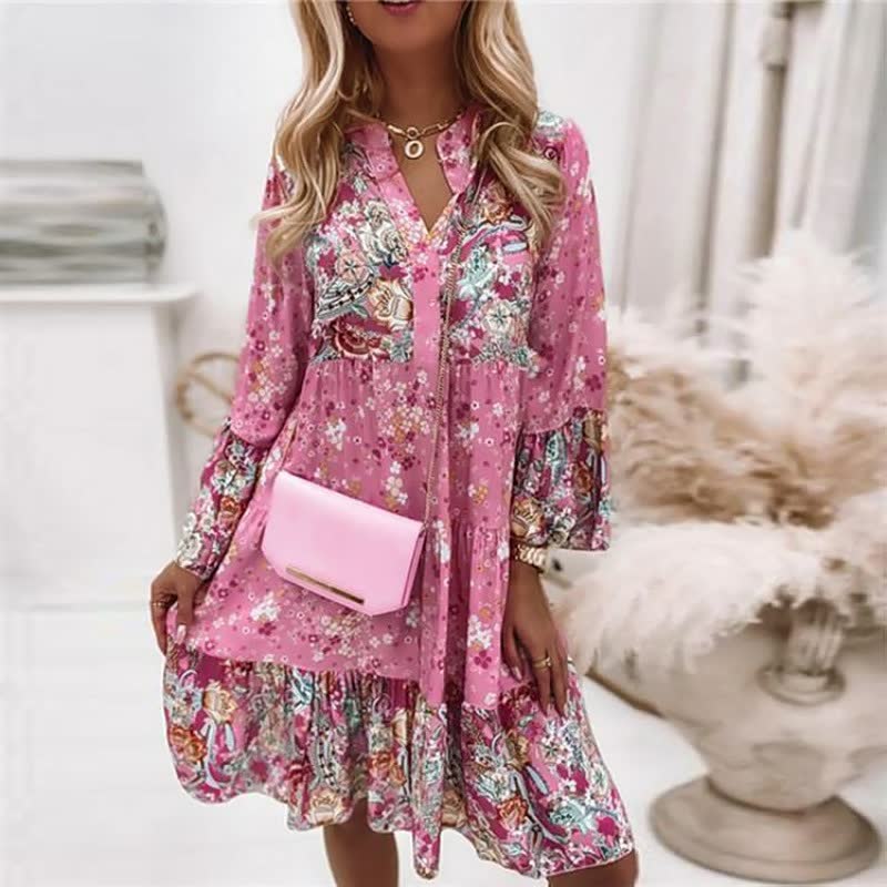 Boho Dames Jurk – Comfortabele Zomerjurk voor Casual en Formele Gelegenheden, Ademend Materiaal in Diverse Kleuren 2