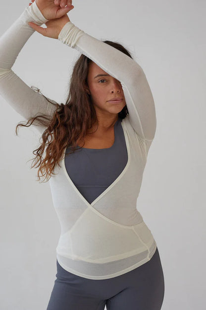 Wikkelblouse - Wit
