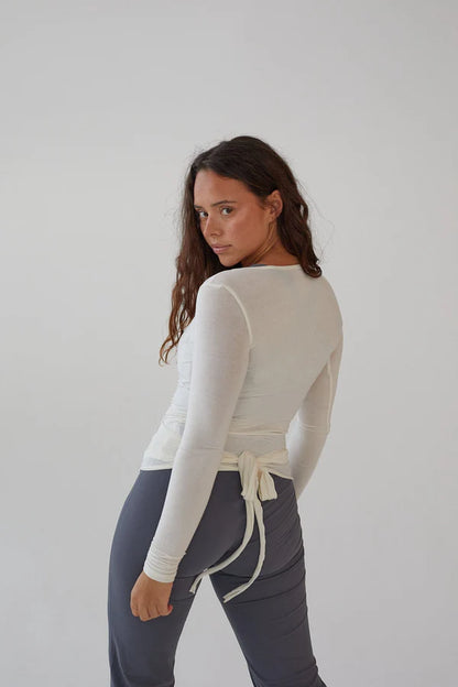 Wikkelblouse - Wit