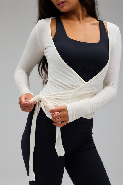 Wikkelblouse - Wit