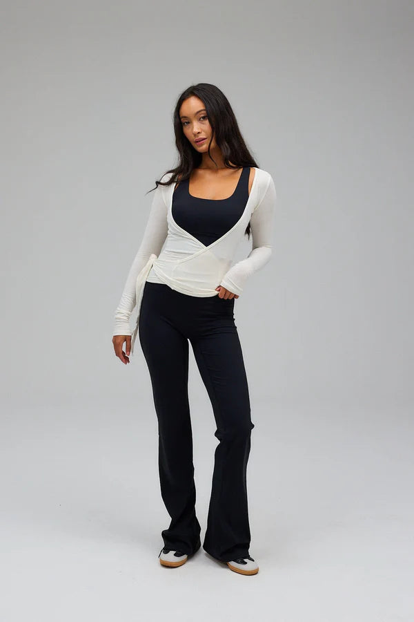 Lichaamssculptuurvest wit dames | Shapewear vest met compressie en onzichtbare pasvorm