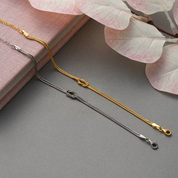 Rachel - Minimalistische Liefdesknoop Armband