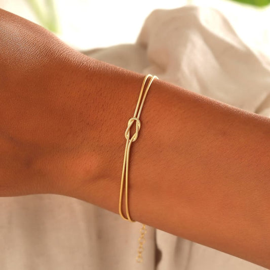 Rachel - Minimalistische Liefdesknoop Armband