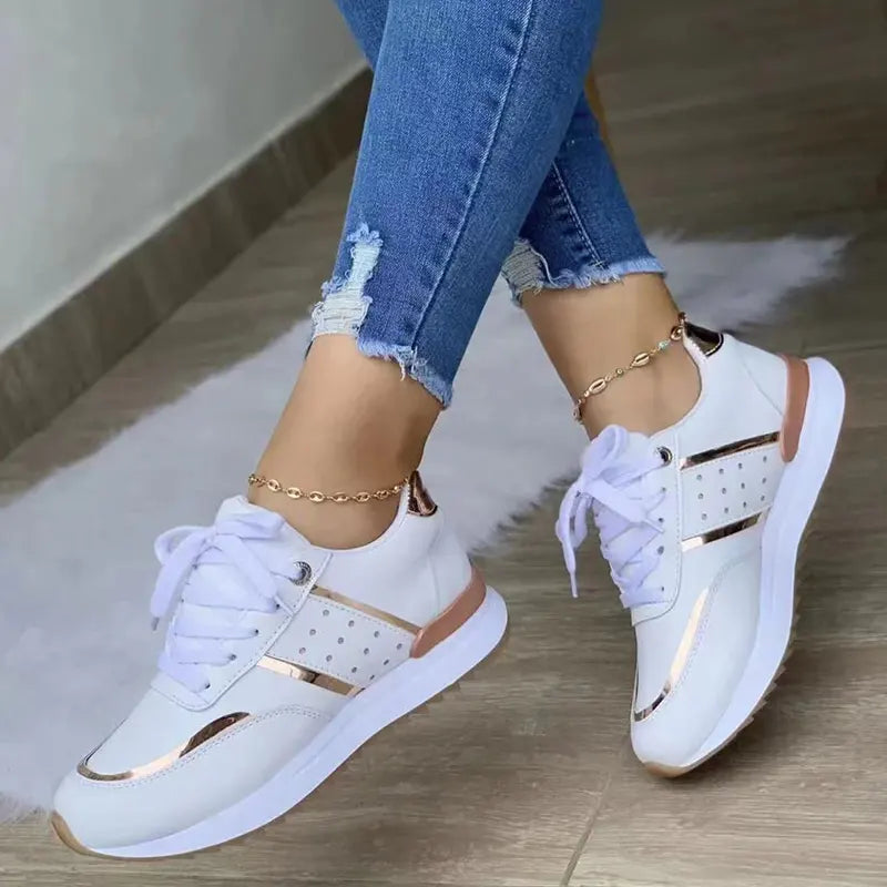Easy Fit Lightweight Flat Sneakers | Orthopedische Dames Sneakers met 3-Boog Ondersteuning
