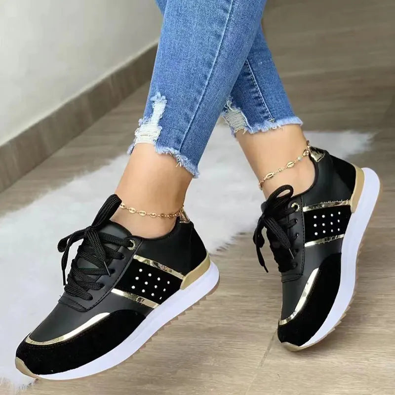 Easy Fit Lightweight Flat Sneakers | Orthopedische Dames Sneakers met 3-Boog Ondersteuning
