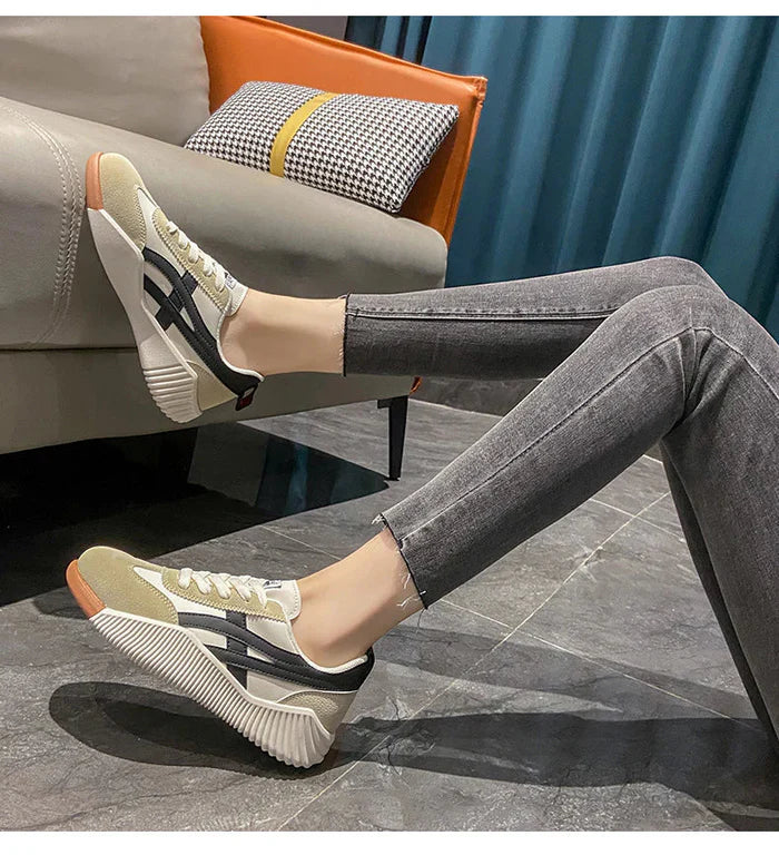 Dames Sneakers – Retro stijl met orthopedisch comfort