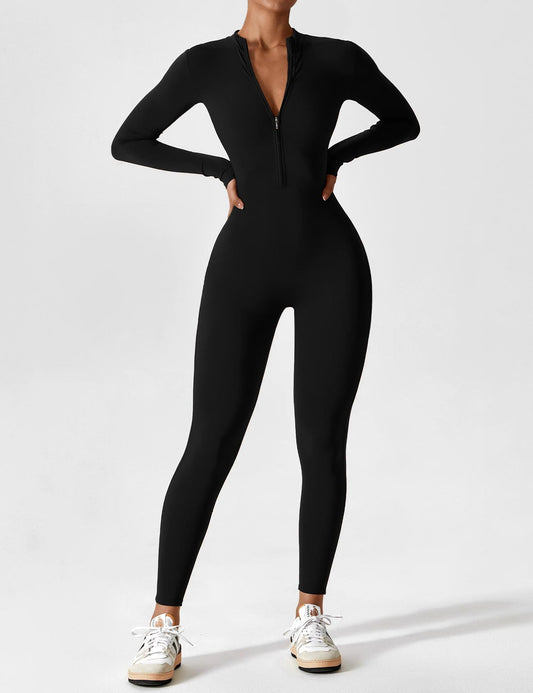 Rica - Chique Jumpsuit met Opstaande Kraag en Rits voor Vrouwen