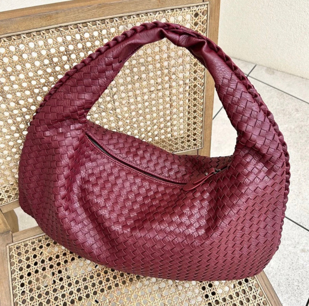 Riley - Trendy gevlochten handtas
