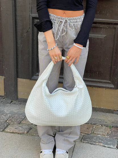 Riley - Trendy gevlochten handtas