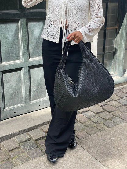 Riley - Trendy gevlochten handtas