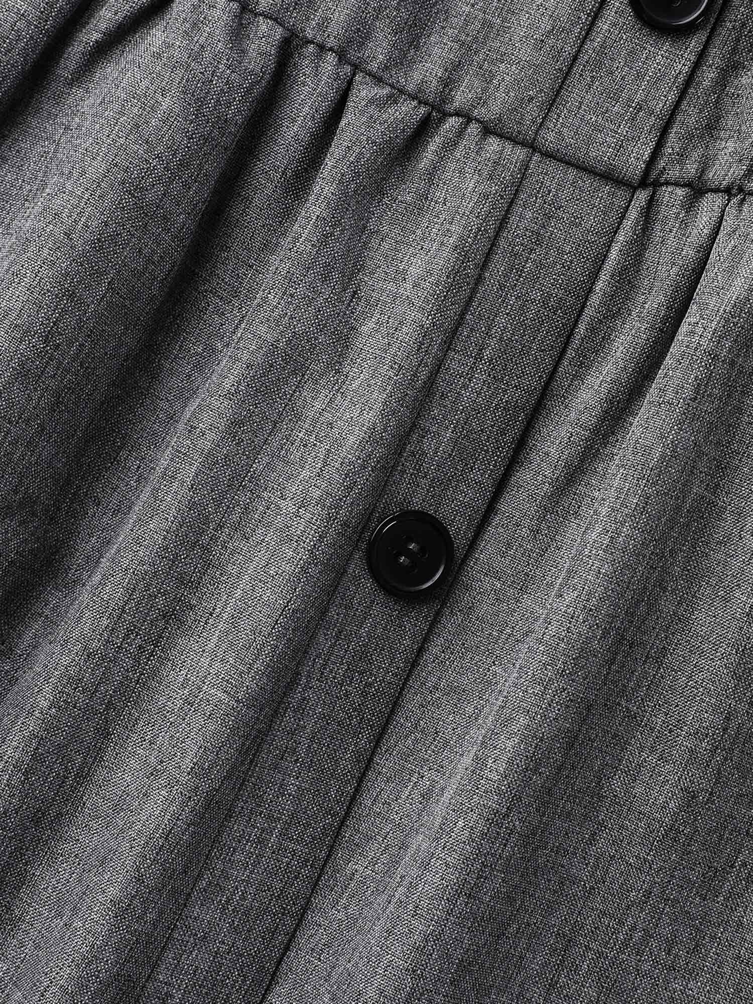Seren - Midi Jurk met asymmetrische halslijn Riemzakken
