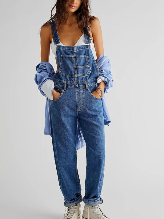 Serena - Denim Tuinbroek Dames